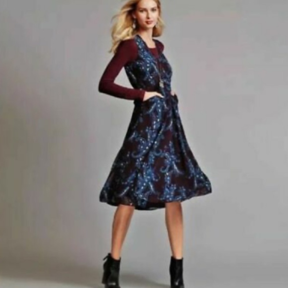 💜CABI💜TREASURE DRESS IN PAISLEY FLORAL💜